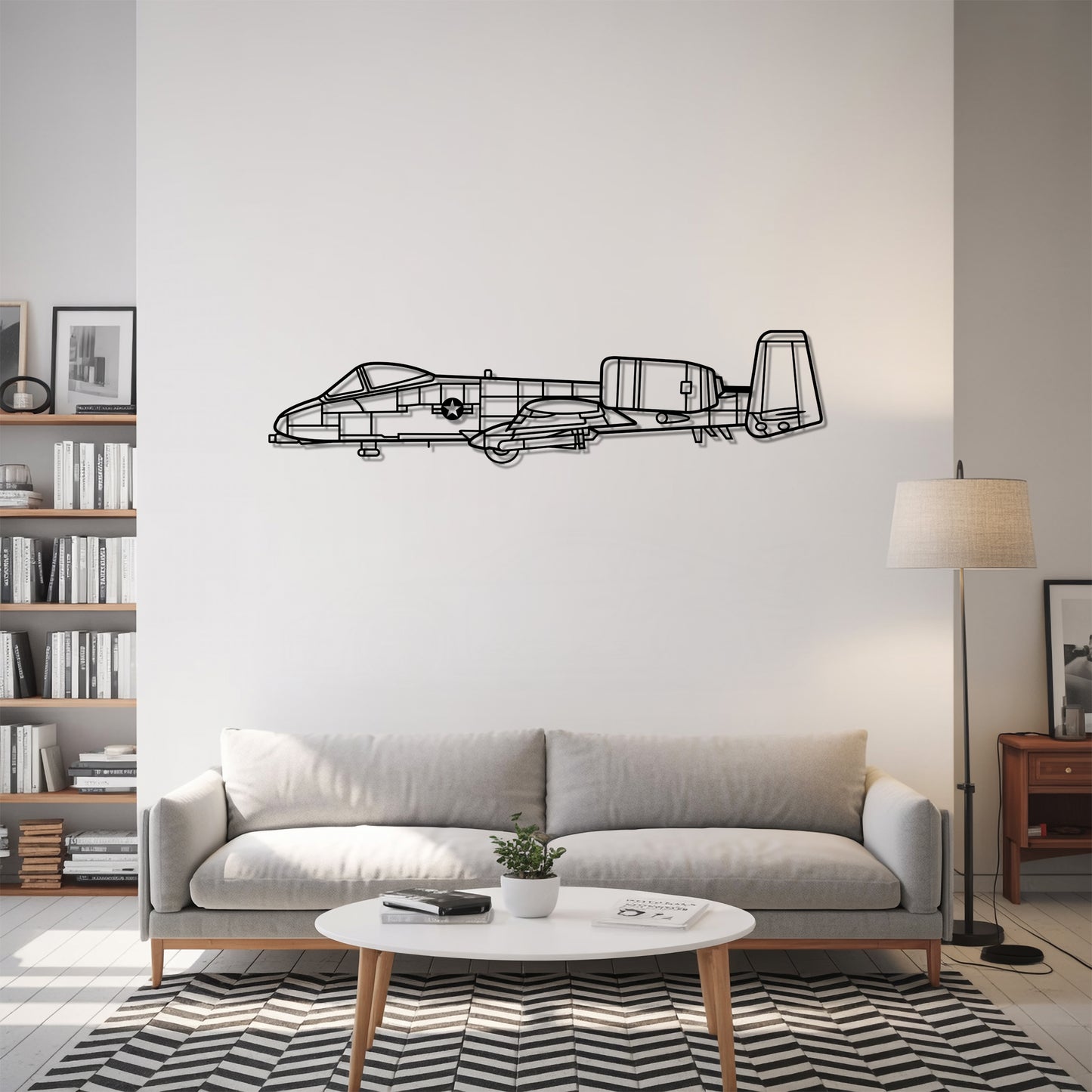 A-10 Thunderbolt - Airplane Metal Silhouette Wall Art - Aviation Gift - Pilot Office Decor