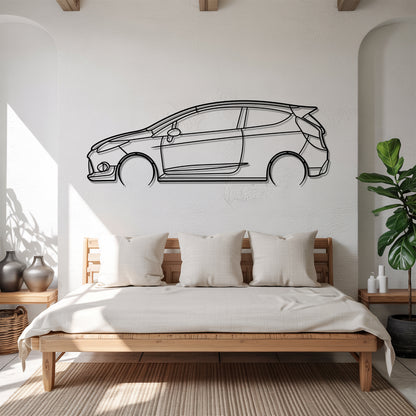 Fiesta MK7 Detailed - Car Metal Silhouette Wall Art - Car Enthusiast Gift - Laser-cut Garage Decor