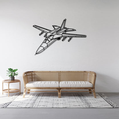 F-111 - Airplane Metal Silhouette Wall Art - Aviation Gift - Pilot Office Decor
