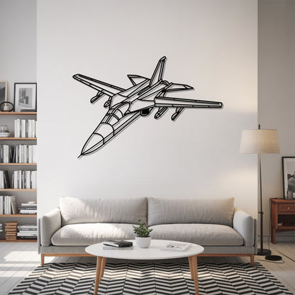 F-111 - Airplane Metal Silhouette Wall Art - Aviation Gift - Pilot Office Decor