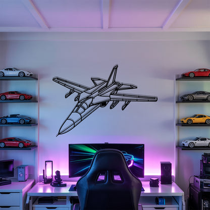F-111 - Airplane Metal Silhouette Wall Art - Aviation Gift - Pilot Office Decor