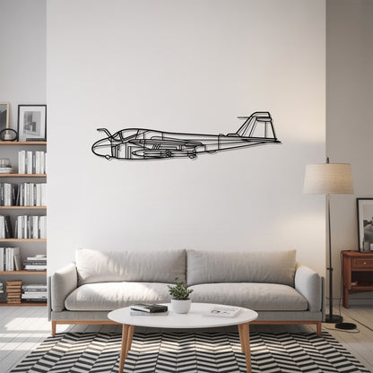 A6 Intruder - Airplane Metal Silhouette Wall Art - Aviation Gift - Pilot Office Decor
