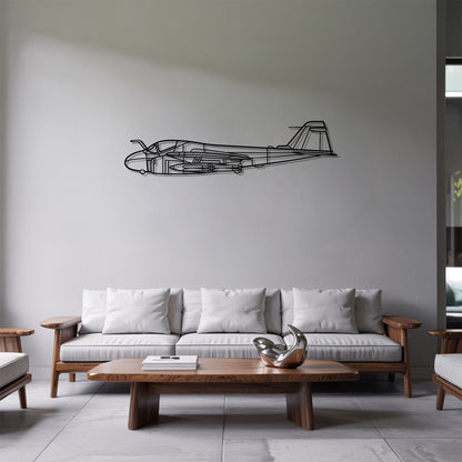 A6 Intruder - Airplane Metal Silhouette Wall Art - Aviation Gift - Pilot Office Decor