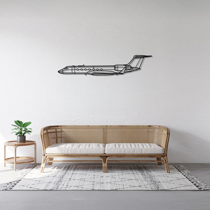G550 - Airplane Metal Silhouette Wall Art - Aviation Gift - Pilot Office Decor