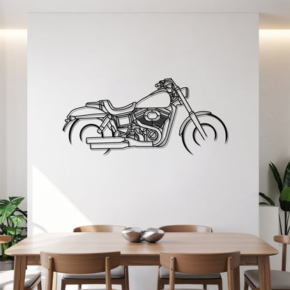 Fat Bob - Motorcycle Metal Silhouette Wall Art - Bikers Gift - Garage Decor