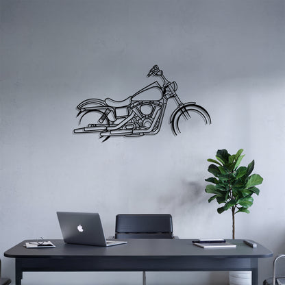 Street Bob - Motorcycle Metal Silhouette Wall Art - Bikers Gift - Garage Decor