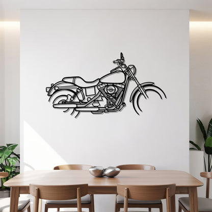 Dyna Low Rider - Motorcycle Metal Silhouette Wall Art - Bikers Gift - Garage Decor