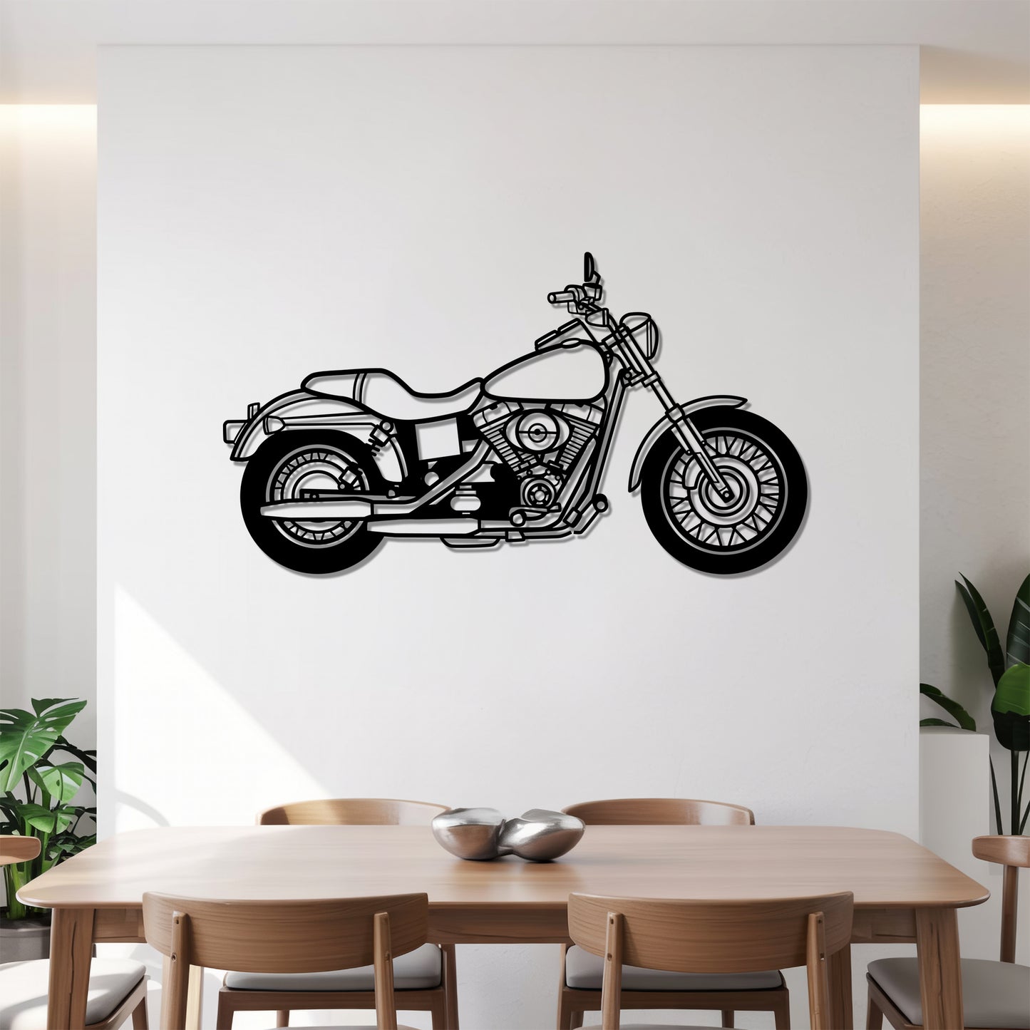 Dyna Low Rider Full - Motorcycle Metal Silhouette Wall Art - Bikers Gift - Garage Decor