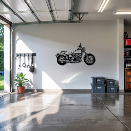 Dyna Low Rider Full - Motorcycle Metal Silhouette Wall Art - Bikers Gift - Garage Decor