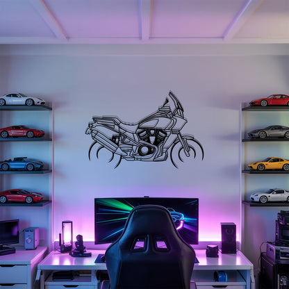 Pan America - Motorcycle Metal Silhouette Wall Art - Bikers Gift - Garage Decor