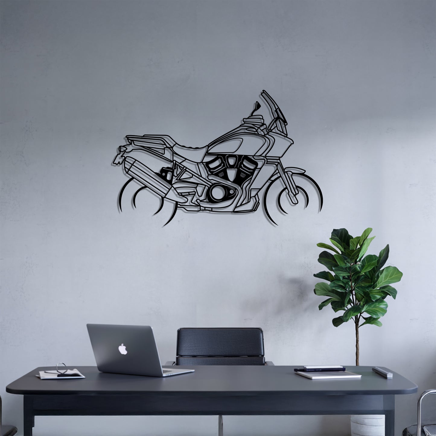 Pan America - Motorcycle Metal Silhouette Wall Art - Bikers Gift - Garage Decor