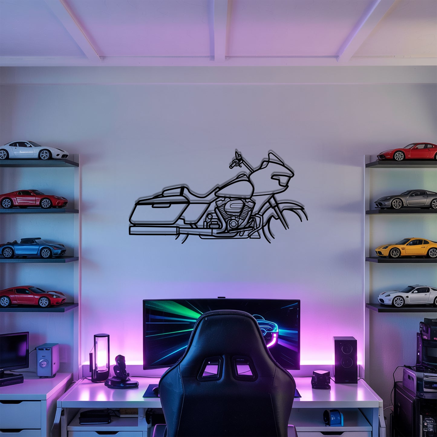 Road Glide - Motorcycle Metal Silhouette Wall Art - Bikers Gift - Garage Decor