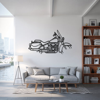 Heritage Classic - Motorcycle Metal Silhouette Wall Art - Bikers Gift - Garage Decor