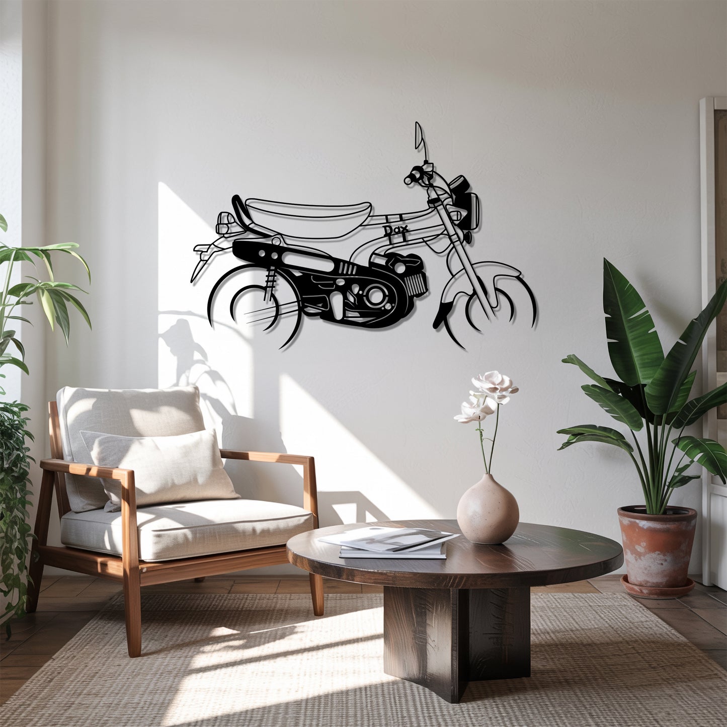 DAX - Motorcycle Metal Silhouette Wall Art - Bikers Gift - Garage Decor