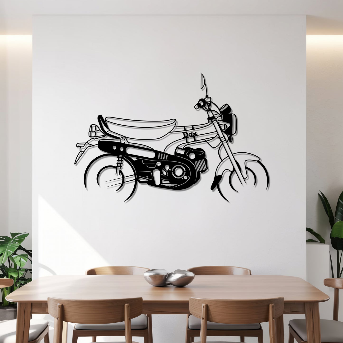 DAX - Motorcycle Metal Silhouette Wall Art - Bikers Gift - Garage Decor