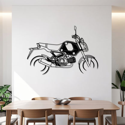 Grom 2022 - Motorcycle Metal Silhouette Wall Art - Bikers Gift - Garage Decor