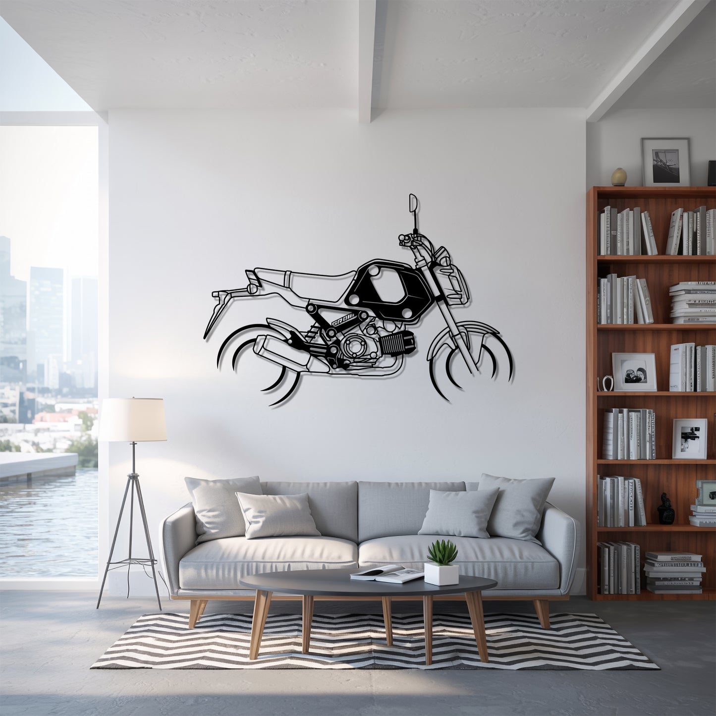 Grom 2022 - Motorcycle Metal Silhouette Wall Art - Bikers Gift - Garage Decor