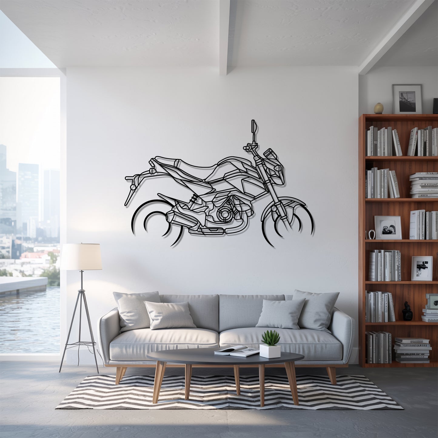 Grom 4 - Motorcycle Metal Silhouette Wall Art - Bikers Gift - Garage Decor