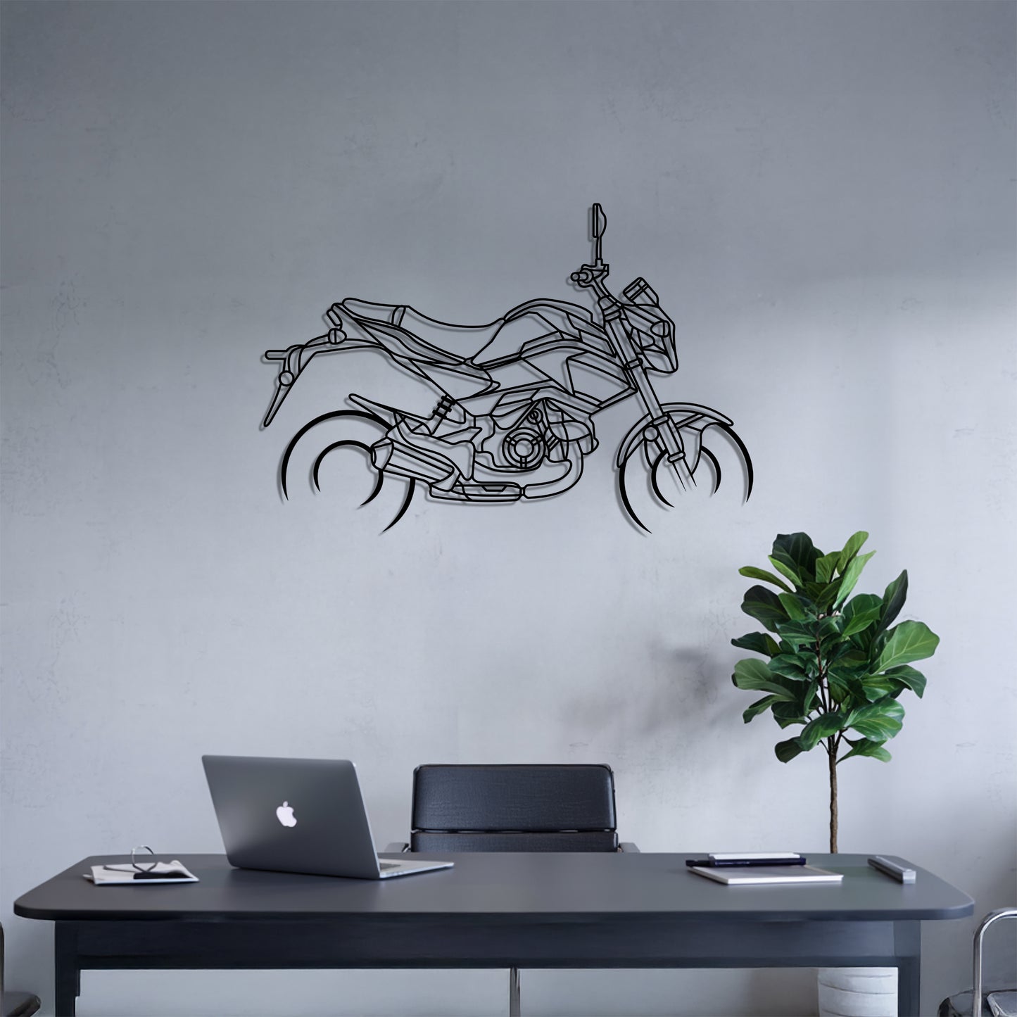 Grom 4 - Motorcycle Metal Silhouette Wall Art - Bikers Gift - Garage Decor