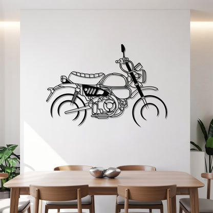 Monkey - Motorcycle Metal Silhouette Wall Art - Bikers Gift - Garage Decor