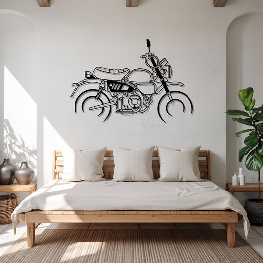 Monkey - Motorcycle Metal Silhouette Wall Art - Bikers Gift - Garage Decor