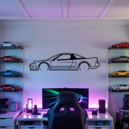 NSX Basic Detailed - Car Metal Silhouette Wall Art - Car Enthusiast Gift - Laser-cut Garage Decor