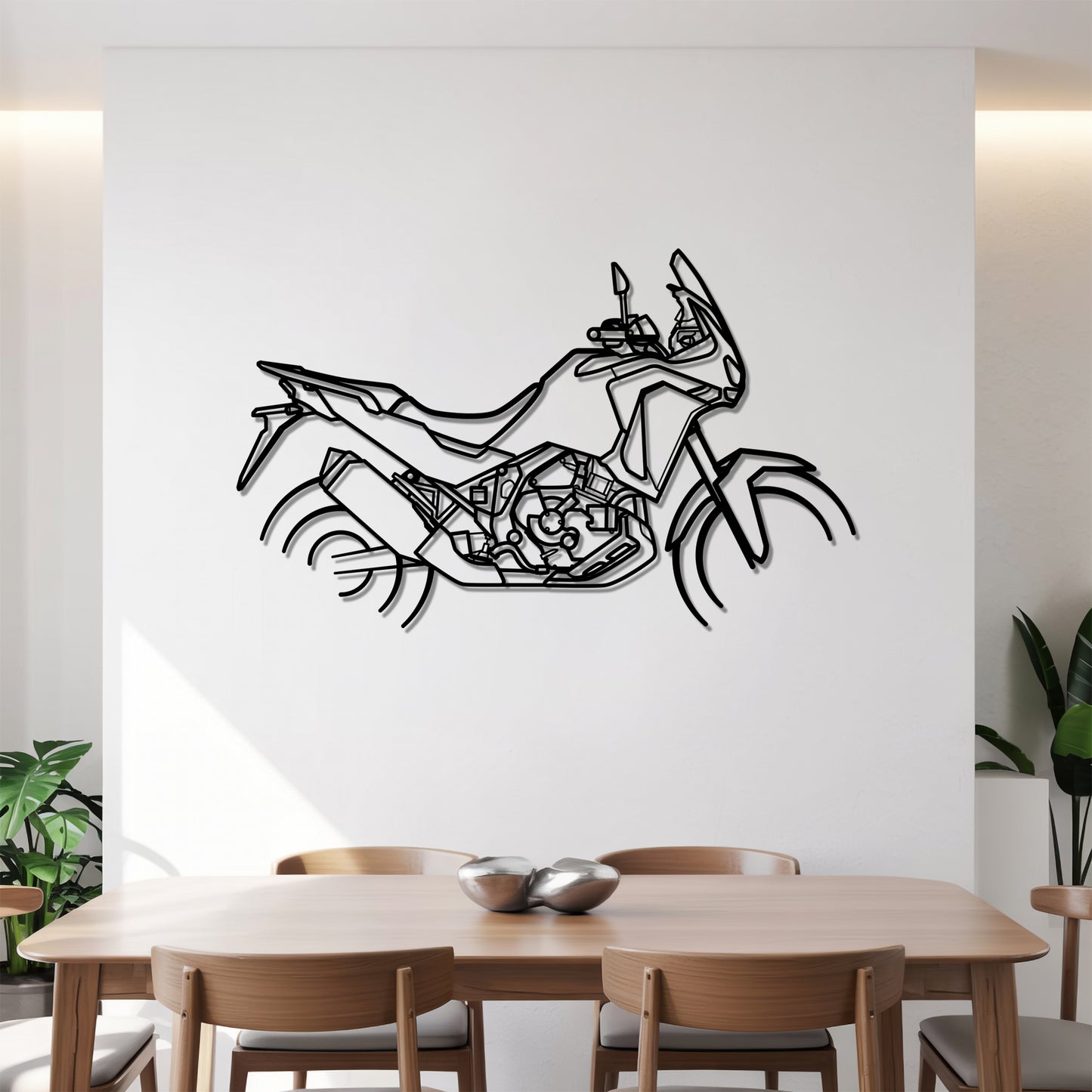 Africa Twin CRF1100L - Motorcycle Metal Silhouette Wall Art - Bikers Gift - Garage Decor