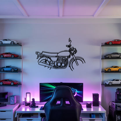 CB500 Four - Motorcycle Metal Silhouette Wall Art - Bikers Gift - Garage Decor