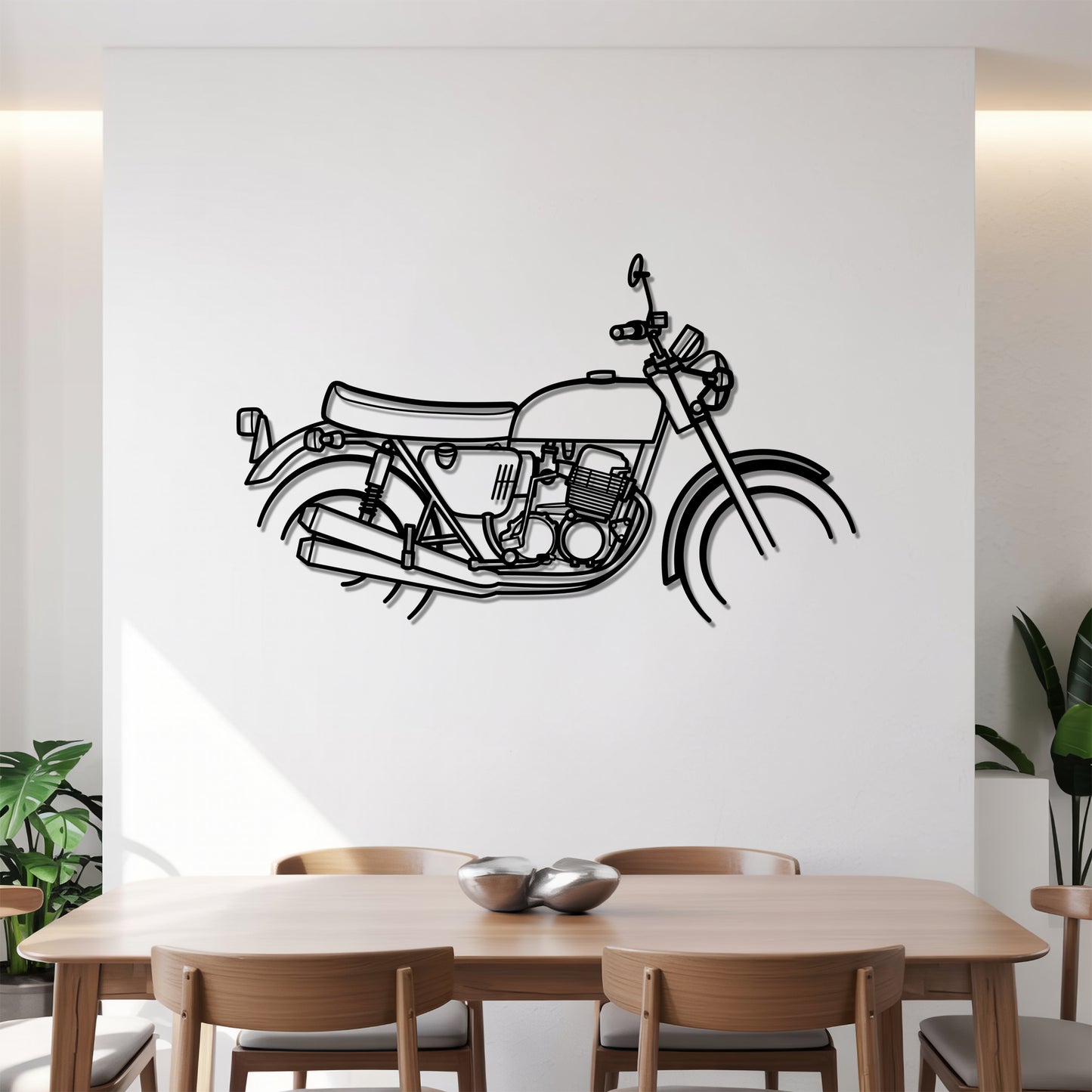 CB750 Four - Motorcycle Metal Silhouette Wall Art - Bikers Gift - Garage Decor