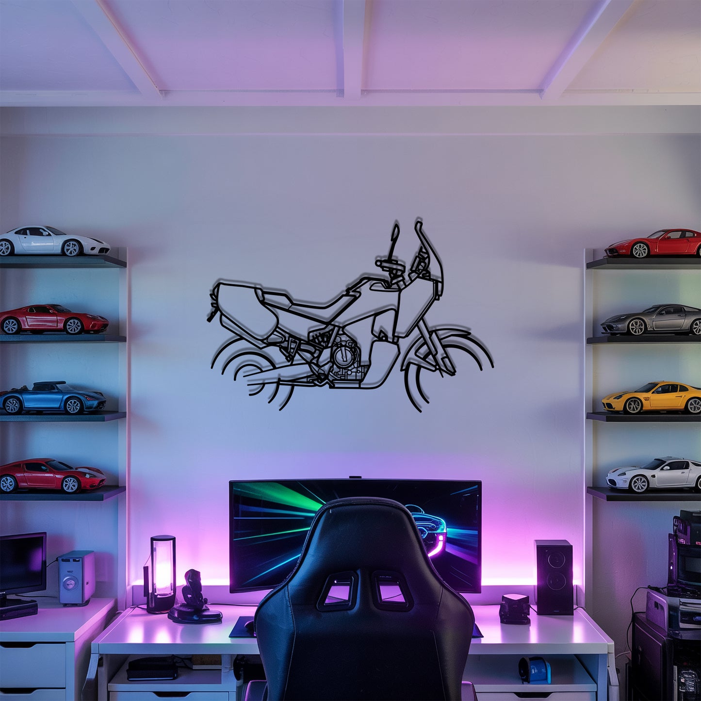 Norden 901 Expedition - Motorcycle Metal Silhouette Wall Art - Bikers Gift - Garage Decor