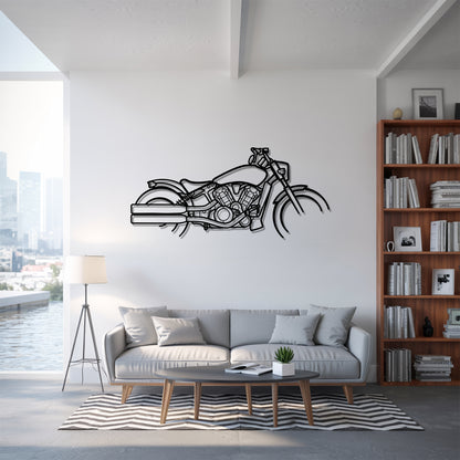 Scout Bobber - Motorcycle Metal Silhouette Wall Art - Bikers Gift - Garage Decor
