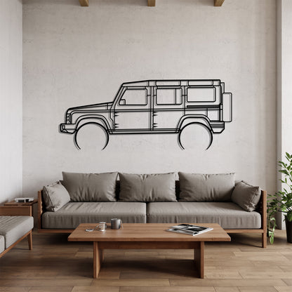 Grenadier Detailed - Car Metal Silhouette Wall Art - Car Enthusiast Gift - Laser-cut Garage Decor