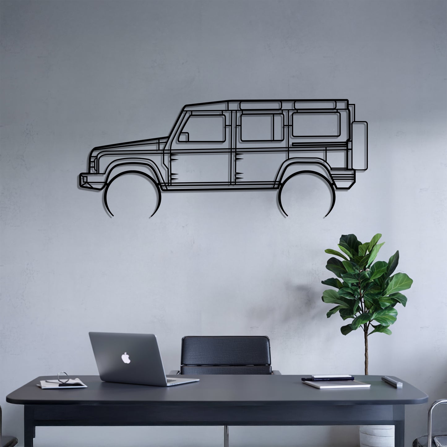Grenadier Detailed - Car Metal Silhouette Wall Art - Car Enthusiast Gift - Laser-cut Garage Decor