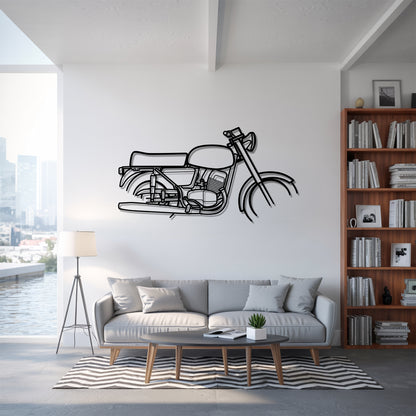 350 634 - Motorcycle Metal Silhouette Wall Art - Bikers Gift - Garage Decor