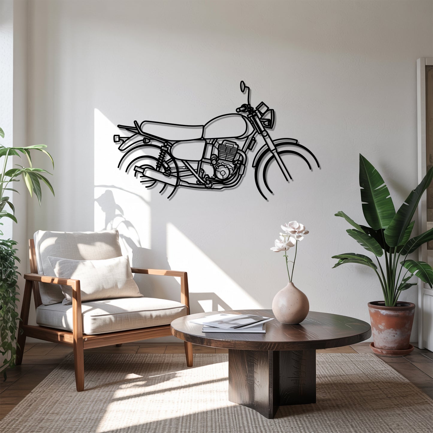 350 OHC - Motorcycle Metal Silhouette Wall Art - Bikers Gift - Garage Decor