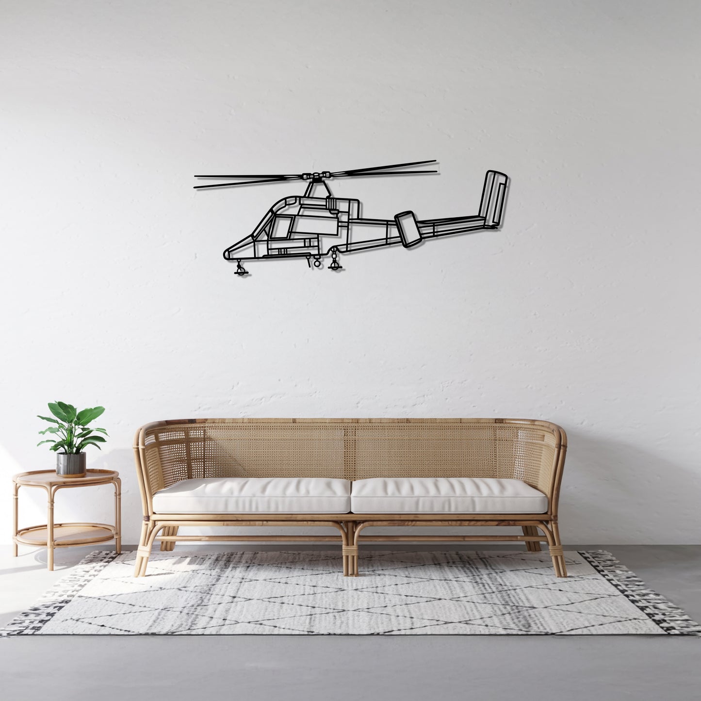 K-MAX - Helicopter Metal Silhouette Wall Art - Aviation Gift - Pilot Office Decor