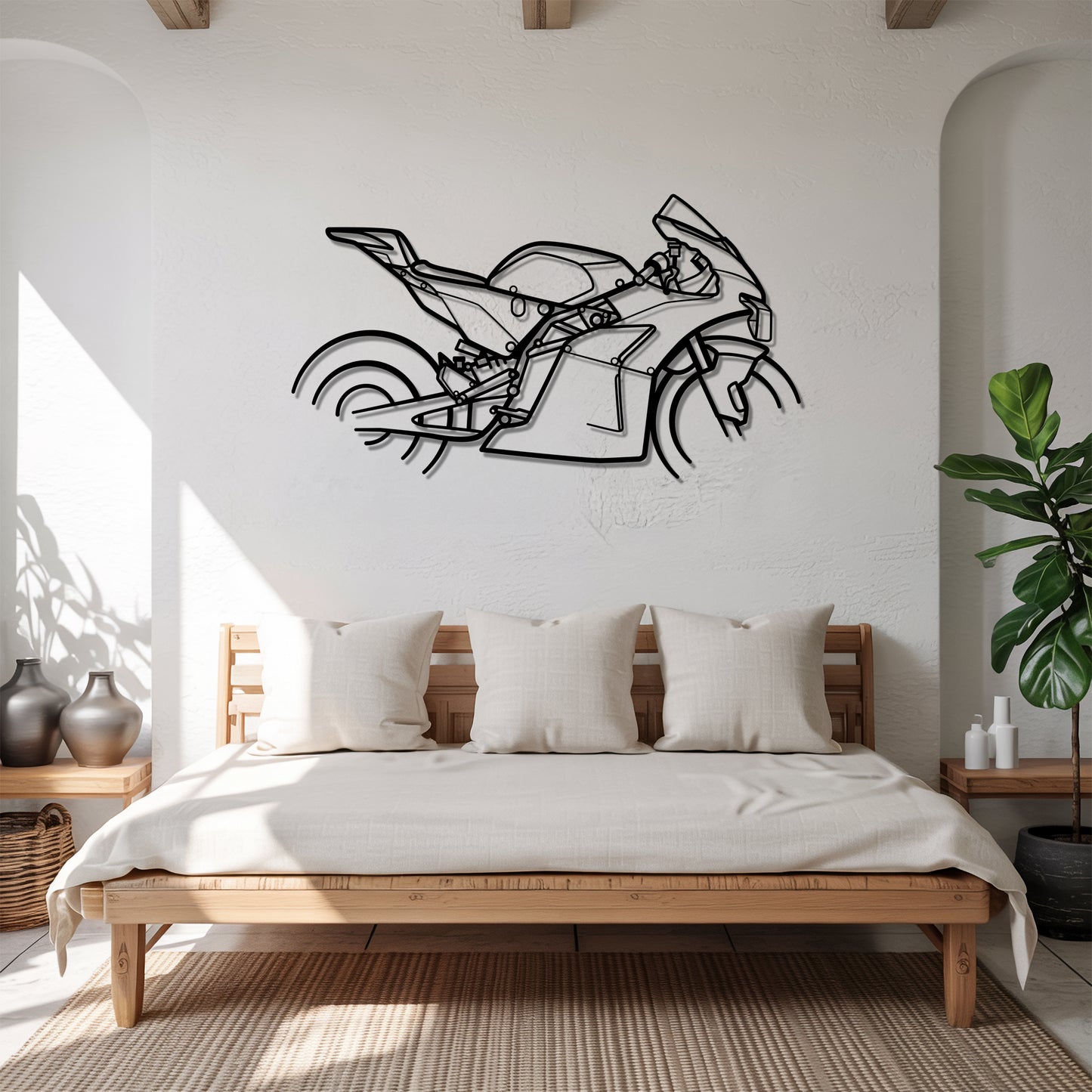 RC 8C - Motorcycle Metal Silhouette Wall Art - Bikers Gift - Garage Decor