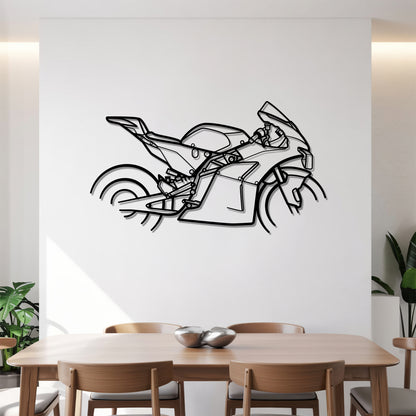 RC 8C - Motorcycle Metal Silhouette Wall Art - Bikers Gift - Garage Decor