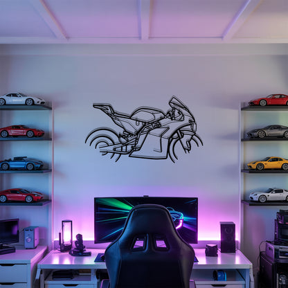 RC 8C - Motorcycle Metal Silhouette Wall Art - Bikers Gift - Garage Decor