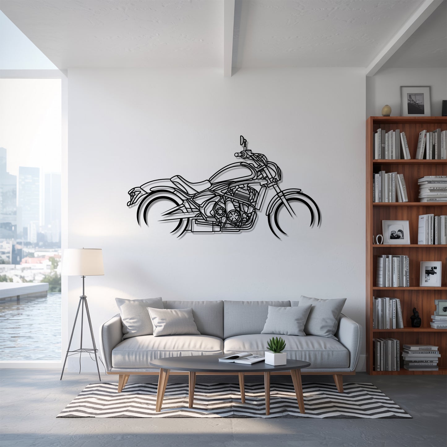 Vulcan S - Motorcycle Metal Silhouette Wall Art - Bikers Gift - Garage Decor