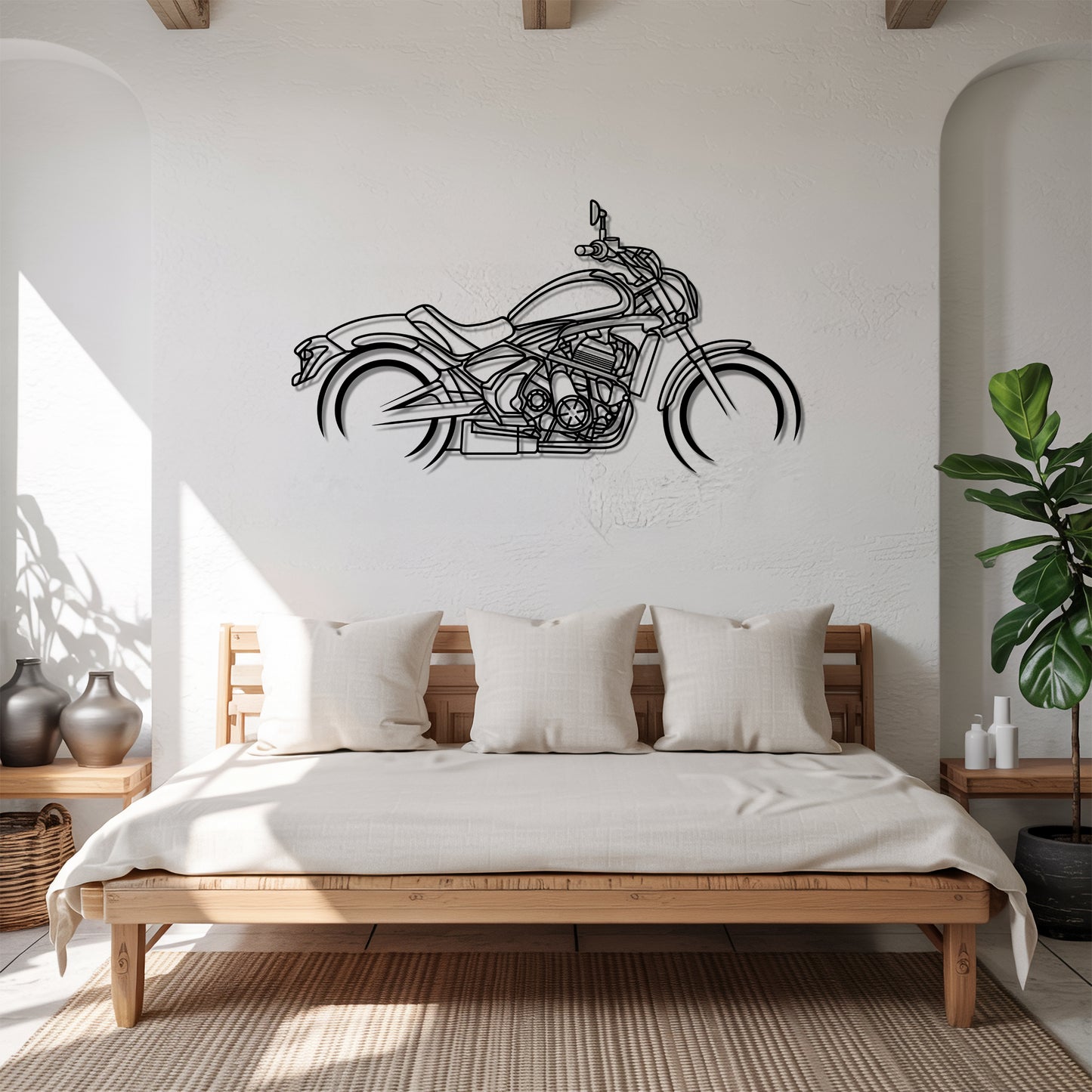 Vulcan S - Motorcycle Metal Silhouette Wall Art - Bikers Gift - Garage Decor
