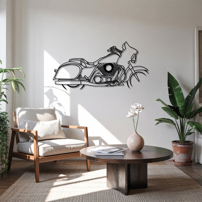 Vulcan VN1700 Voyager - Motorcycle Metal Silhouette Wall Art - Bikers Gift - Garage Decor