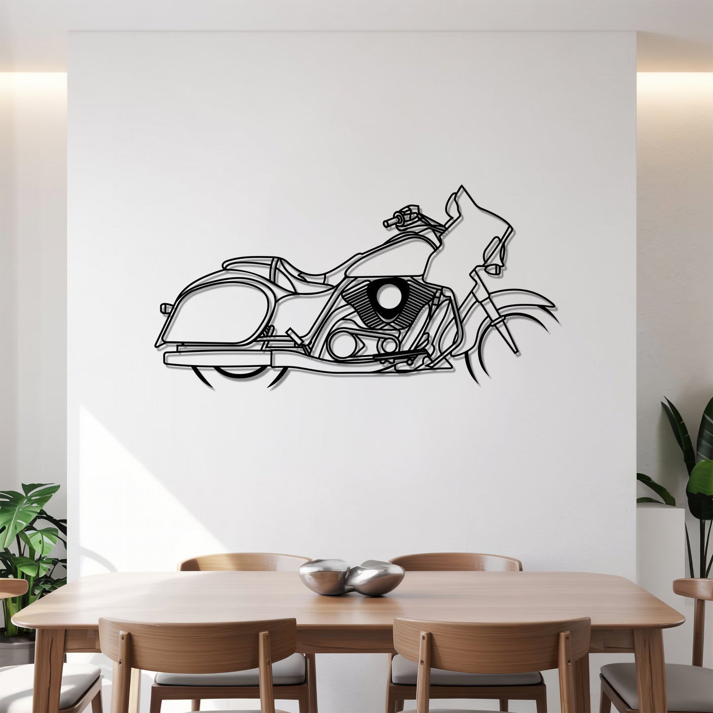 Vulcan VN1700 Voyager - Motorcycle Metal Silhouette Wall Art - Bikers Gift - Garage Decor