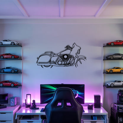 Vulcan VN1700 Voyager - Motorcycle Metal Silhouette Wall Art - Bikers Gift - Garage Decor