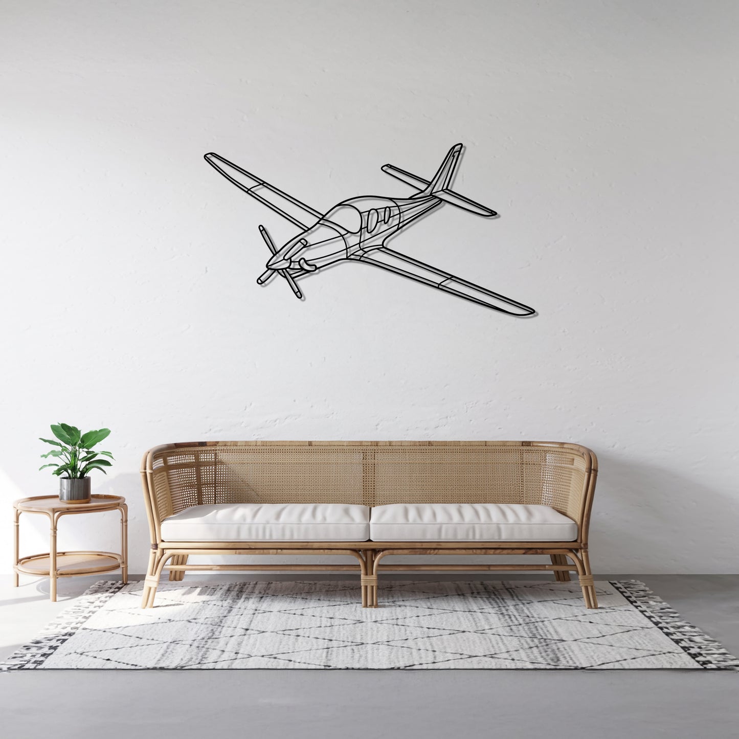 Evolution - Airplane Metal Silhouette Wall Art - Aviation Gift - Pilot Office Decor