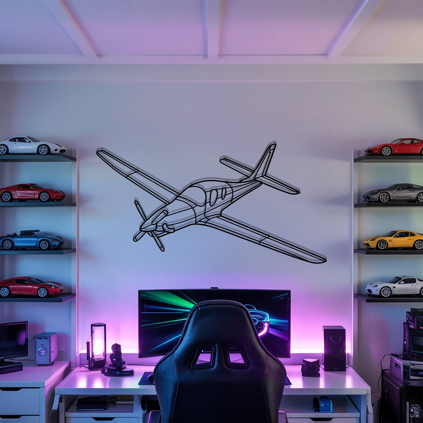 Evolution - Airplane Metal Silhouette Wall Art - Aviation Gift - Pilot Office Decor