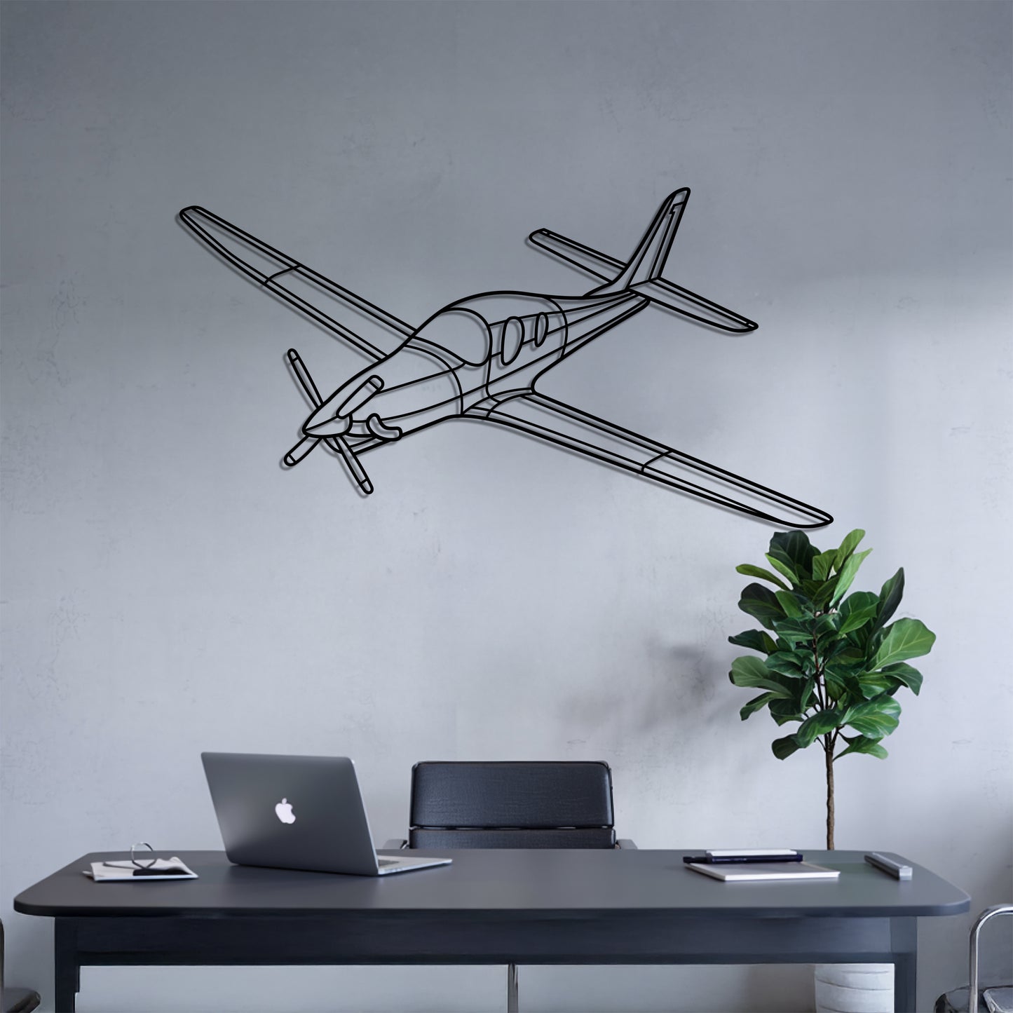 Evolution - Airplane Metal Silhouette Wall Art - Aviation Gift - Pilot Office Decor