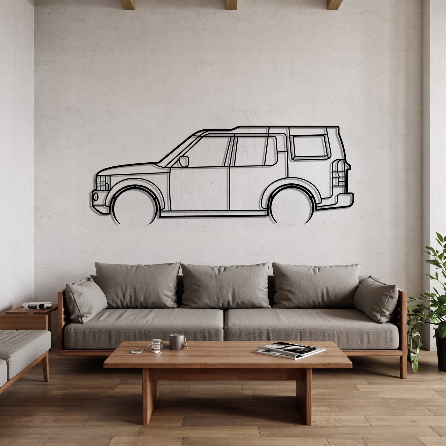 Discovery III Detailed - Car Metal Silhouette Wall Art - Car Enthusiast Gift - Laser-cut Garage Decor