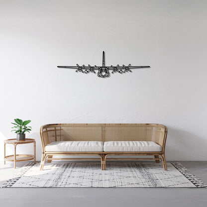C-130H Hercules - Airplane Metal Silhouette Wall Art - Aviation Gift - Pilot Office Decor