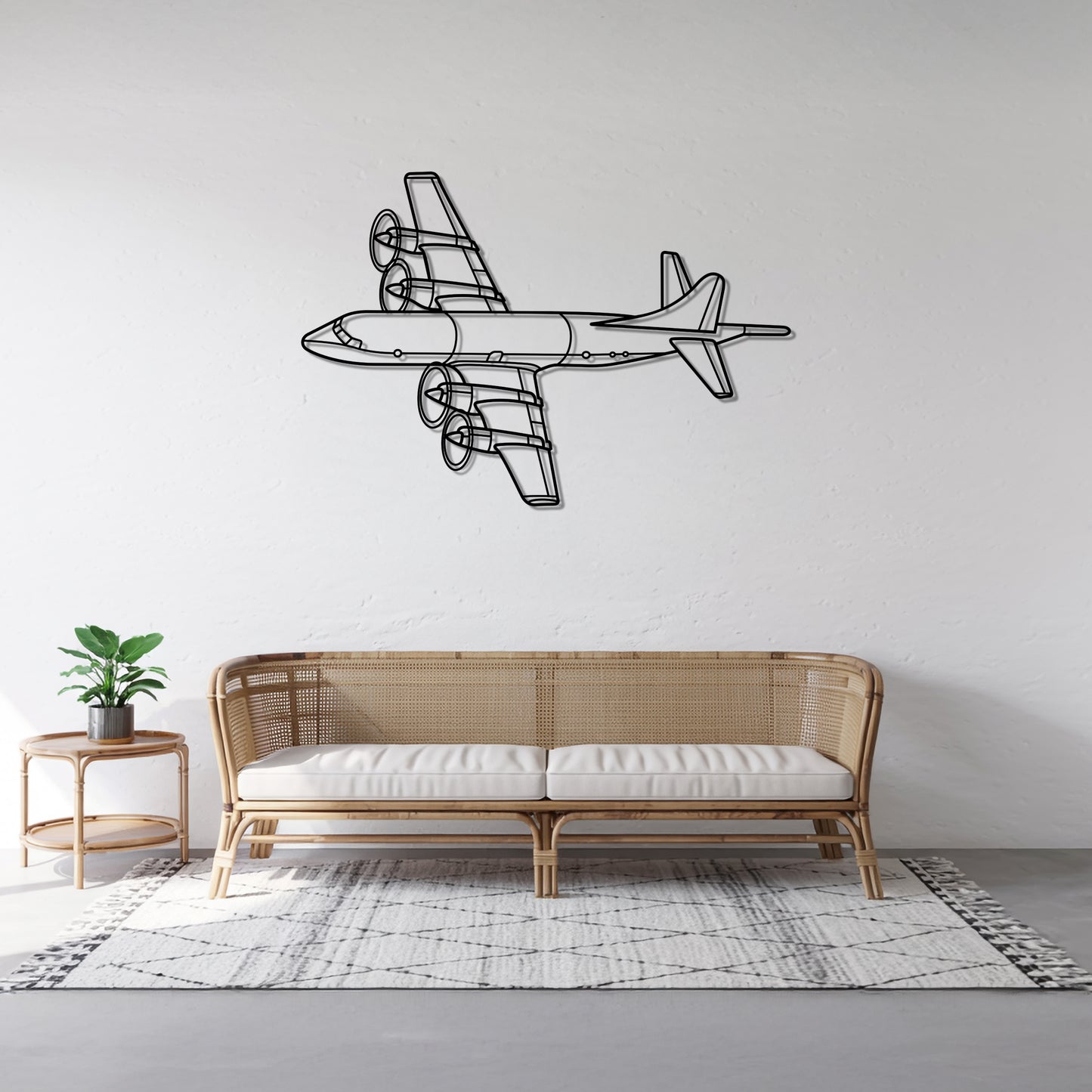 P-3C Orion - Airplane Metal Silhouette Wall Art - Aviation Gift - Pilot Office Decor